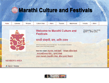 Tablet Screenshot of marathicultureandfestivals.com